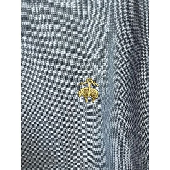 Brooks Brothers Men's Size XXL Supima Cotton Blue Button Down Shirt - Picture 3 of 8
